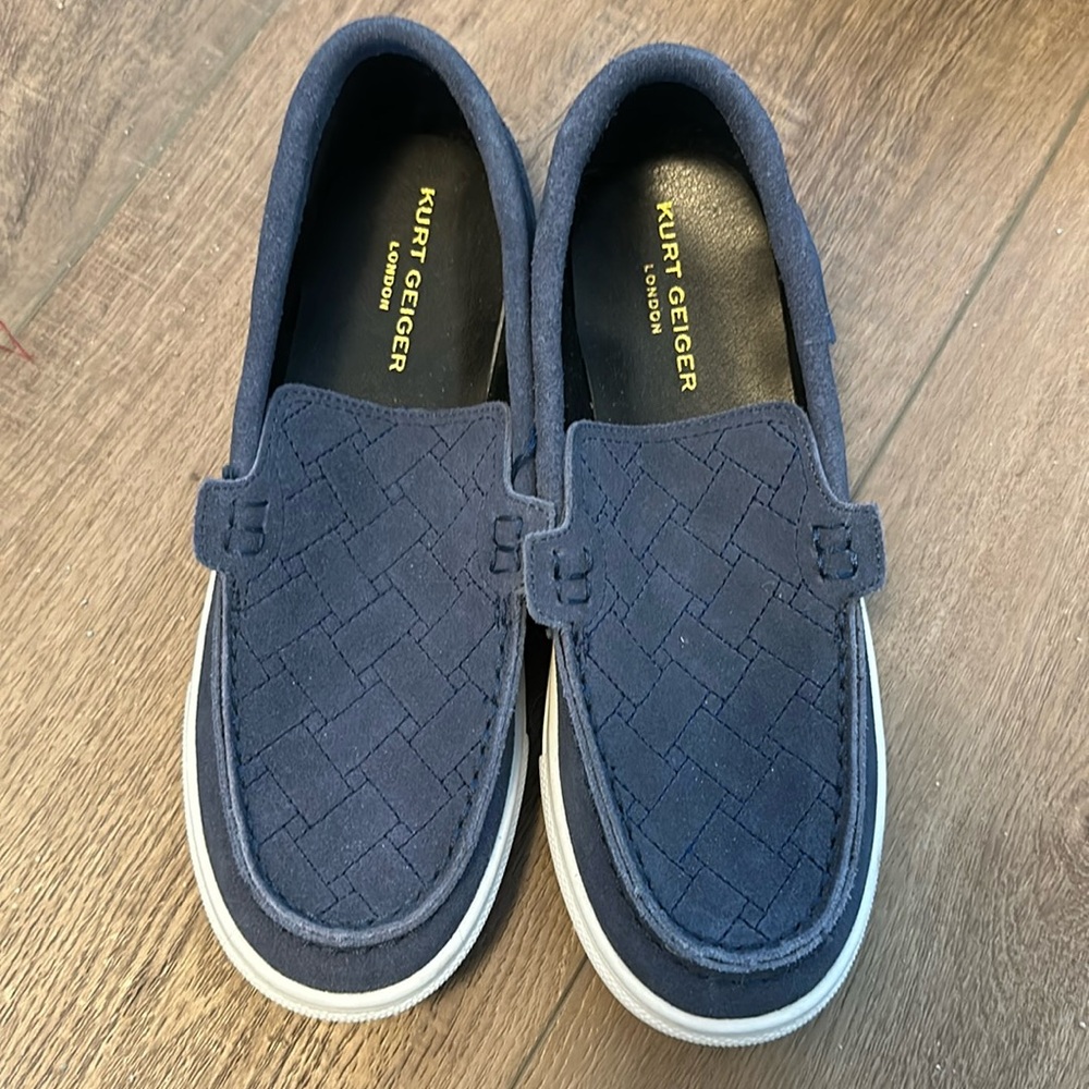 Slip on leather sneakers